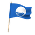 Blue Beach Flag